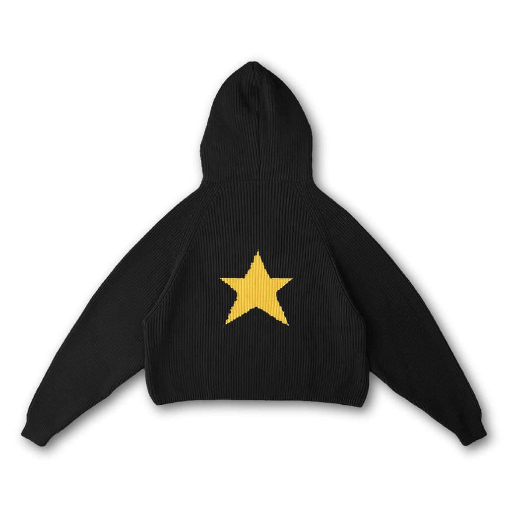 STAR KNIT HOODIE