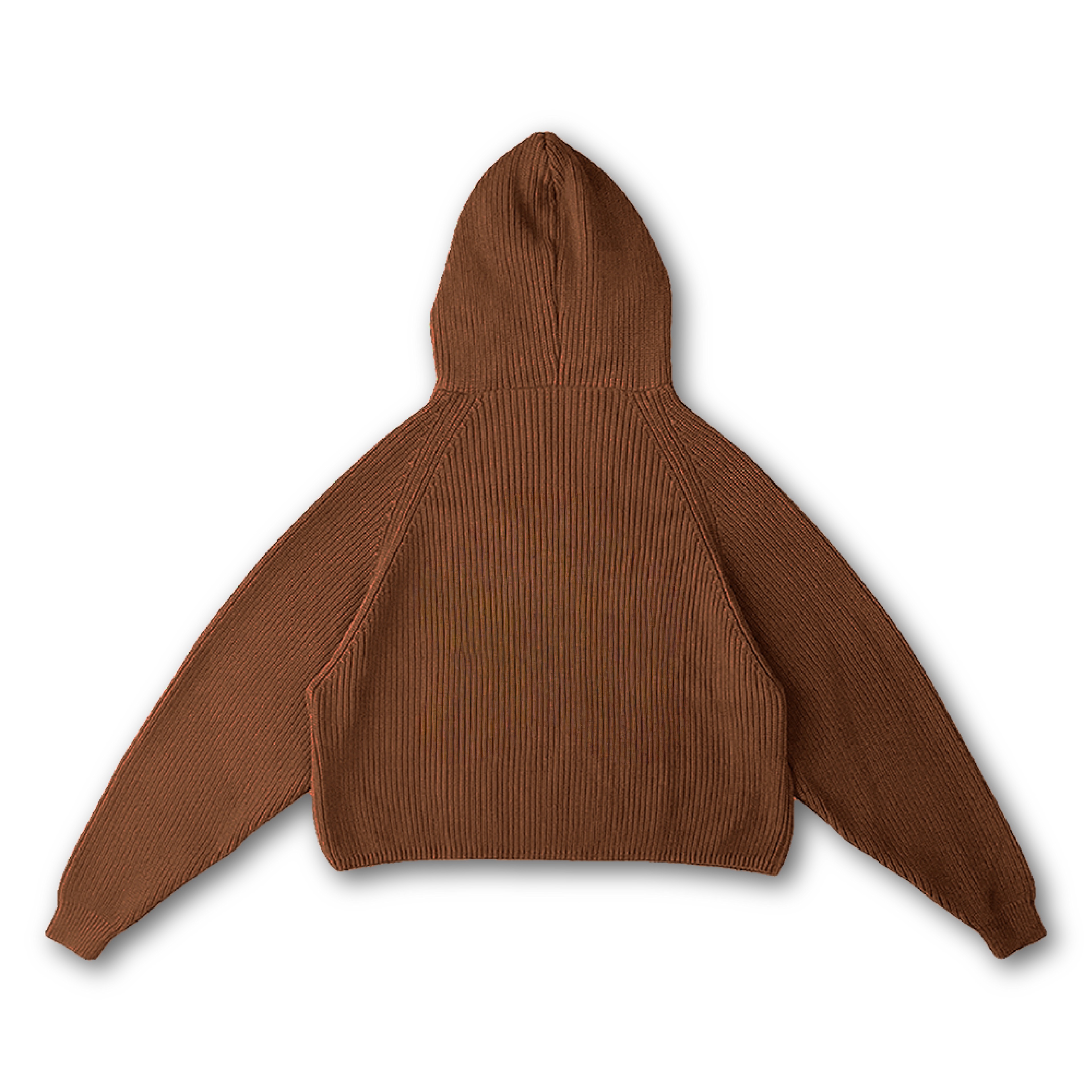 KNIT ZIP UP HOODIE