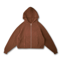 KNIT ZIP UP HOODIE