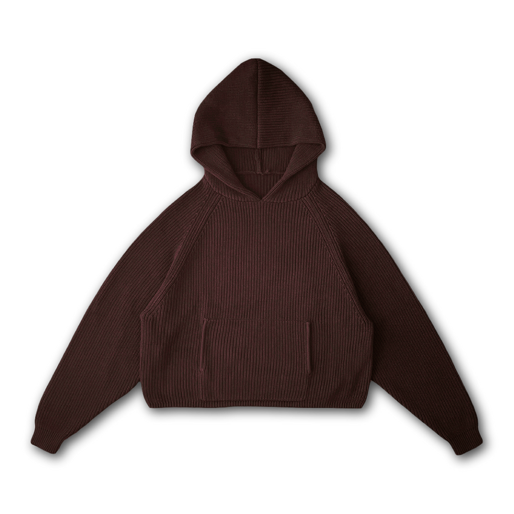 STAR KNIT HOODIE