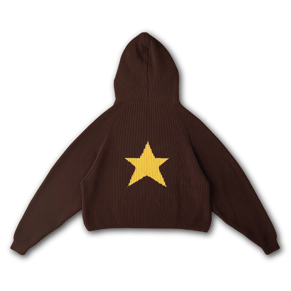 STAR KNIT HOODIE