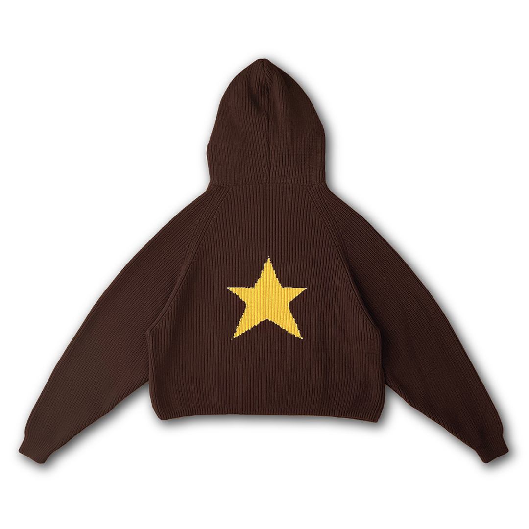 STAR KNIT HOODIE