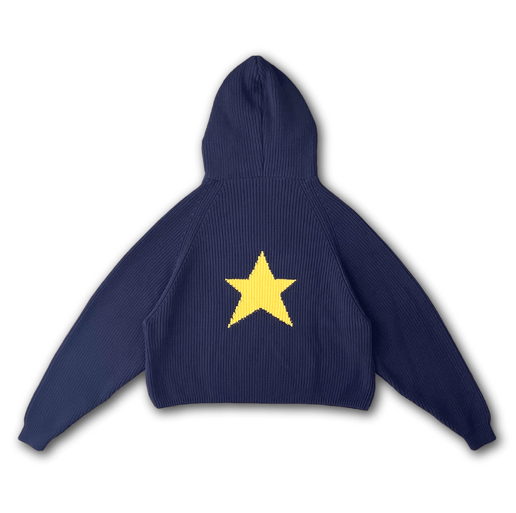 STAR KNIT HOODIE