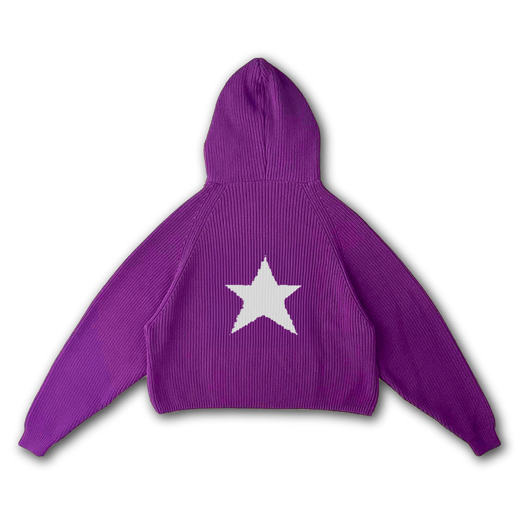 STAR KNIT HOODIE