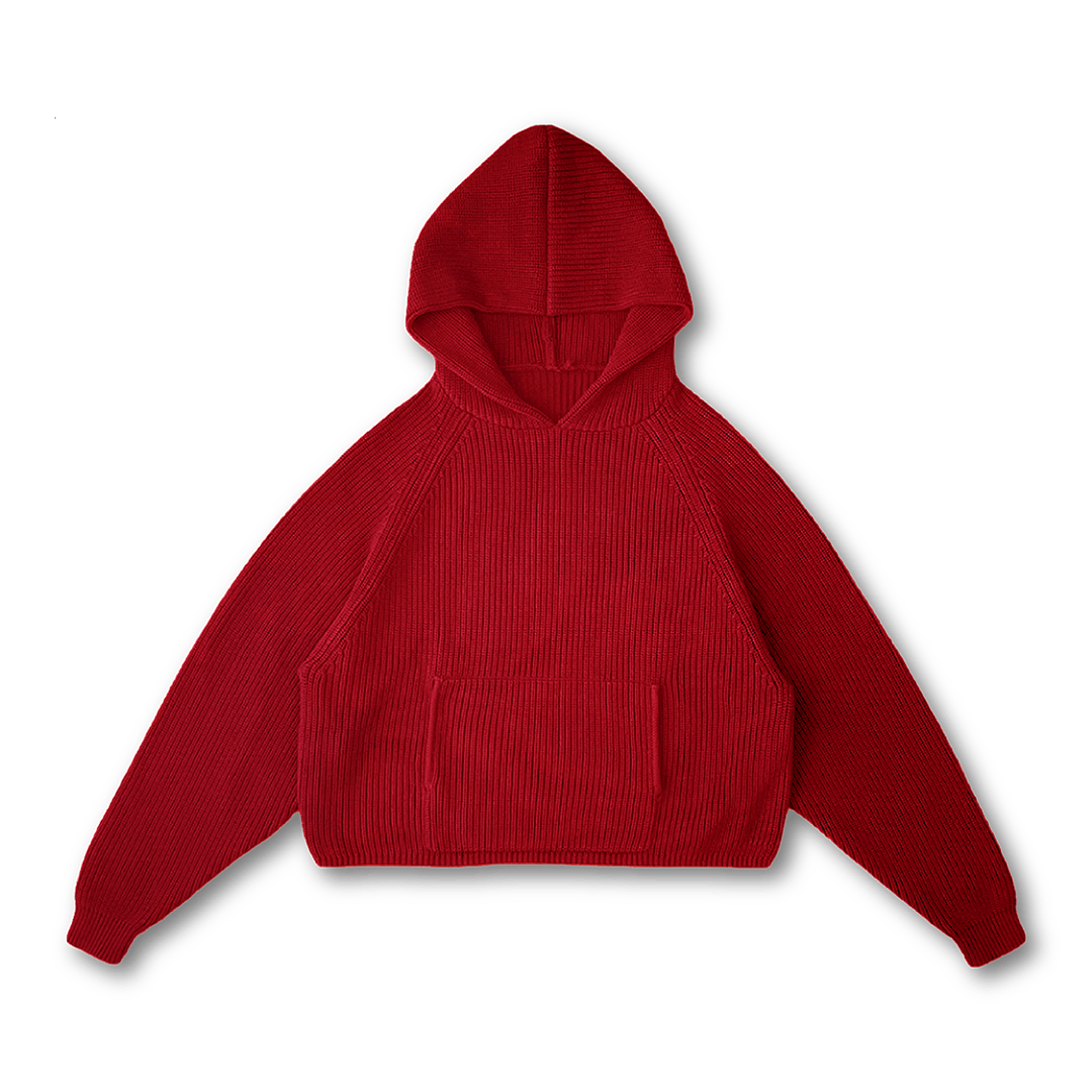 KNIT HOODIE