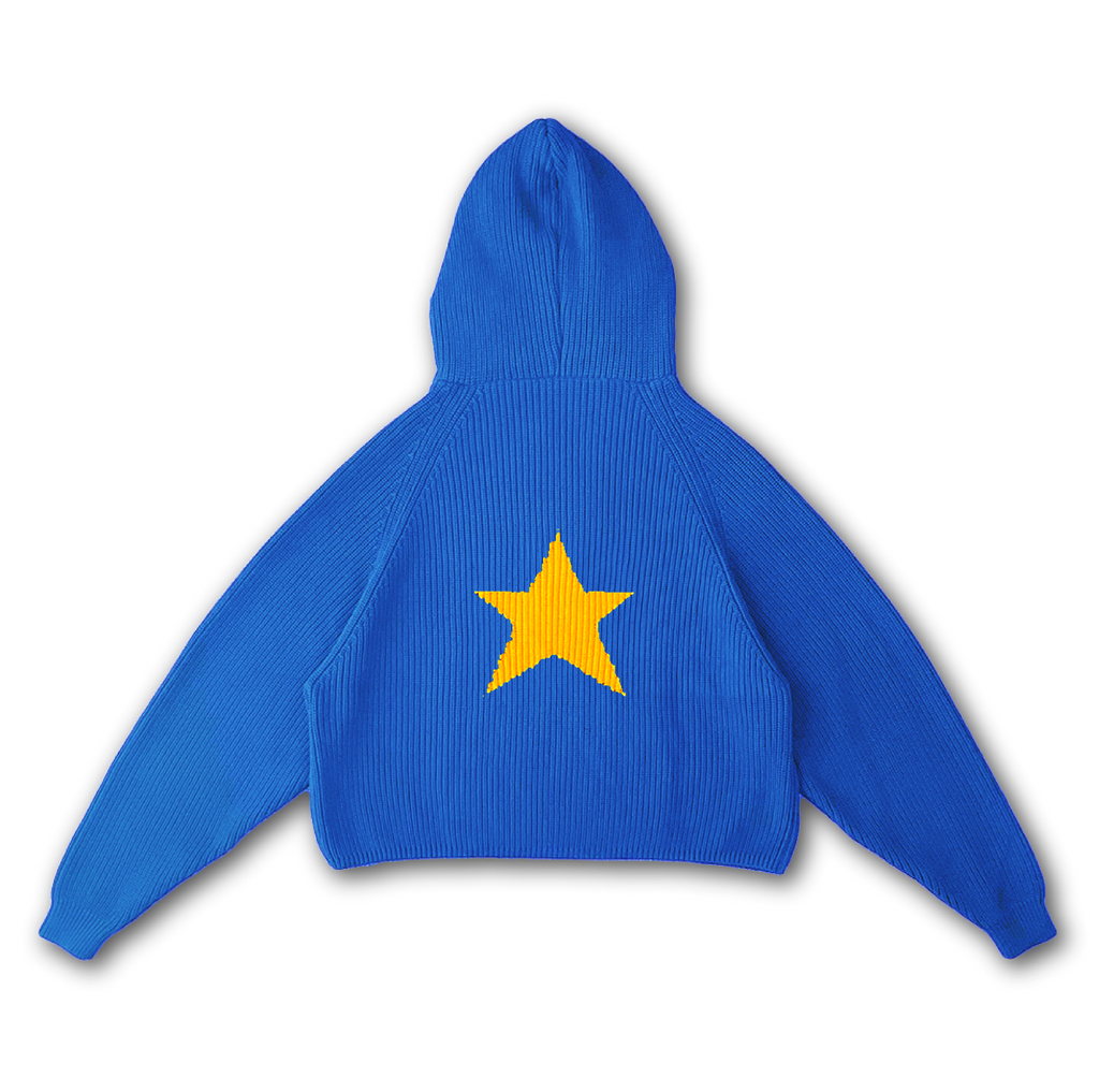 STAR KNIT HOODIE